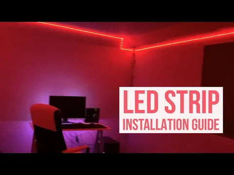 מדריך התקנת רצועת LED | 16.4 רגל ו-32 רגל