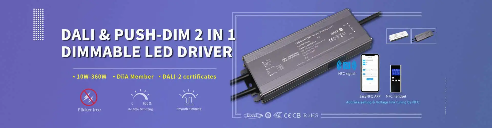 DALI PUSH DIM 2 IN 1 LED driver