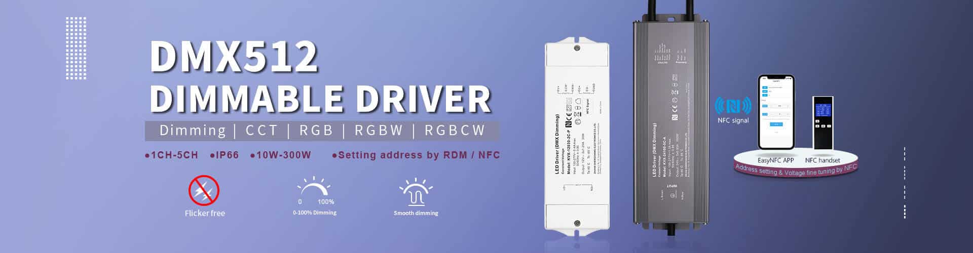 DMX512 Dimmable Drivers