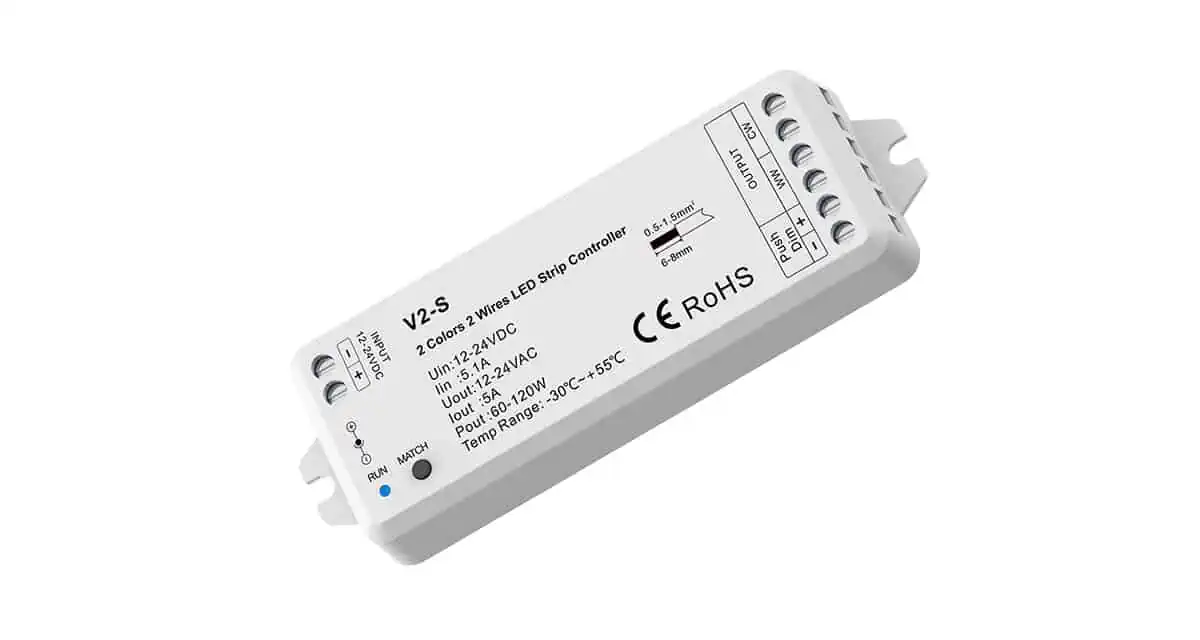 Digital SPI 12-24V DC Mini RGBIC LED Strip Wifi Dimmer with RF Remote  Control - Ledkia