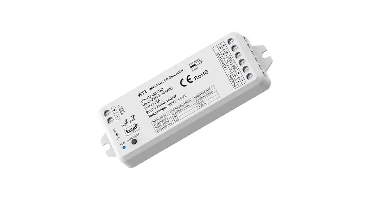 WT1 WiFi 2CH LED Controller