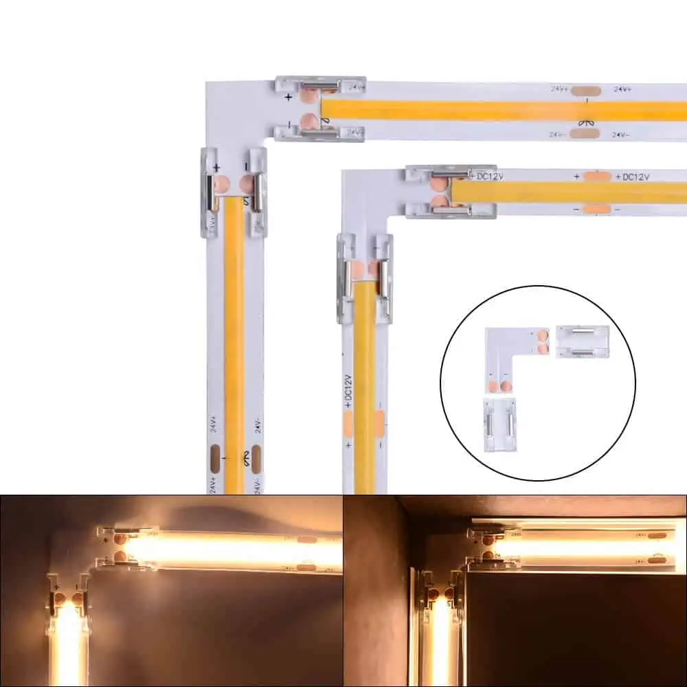 COB led strip 90-degree connector