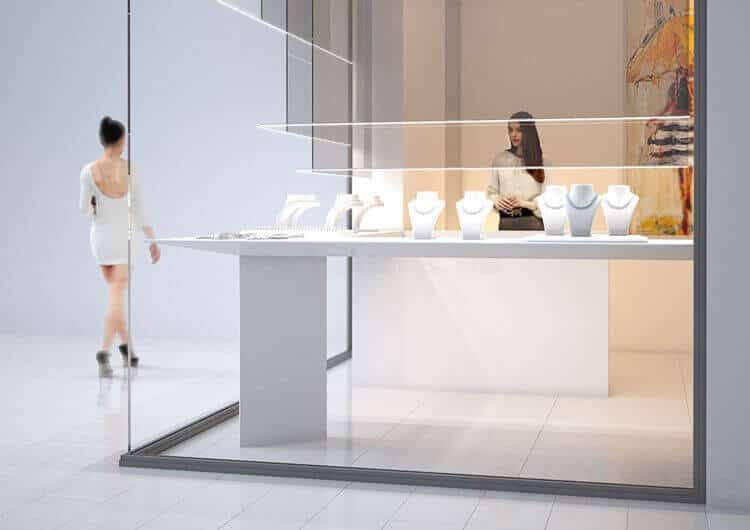 Aluminum profile in display and exposition lighting