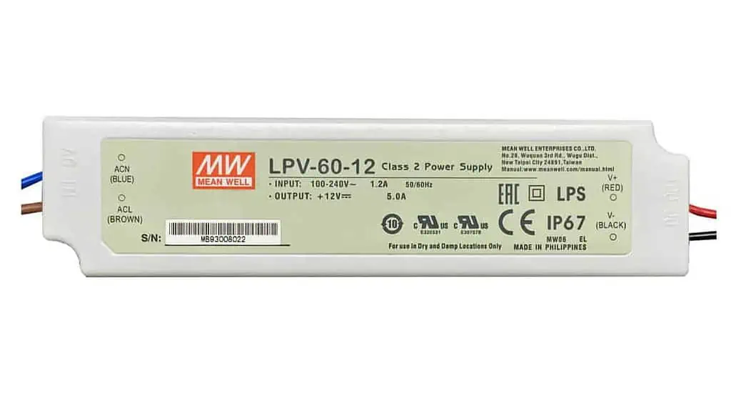 meanwell lpv led driver 2