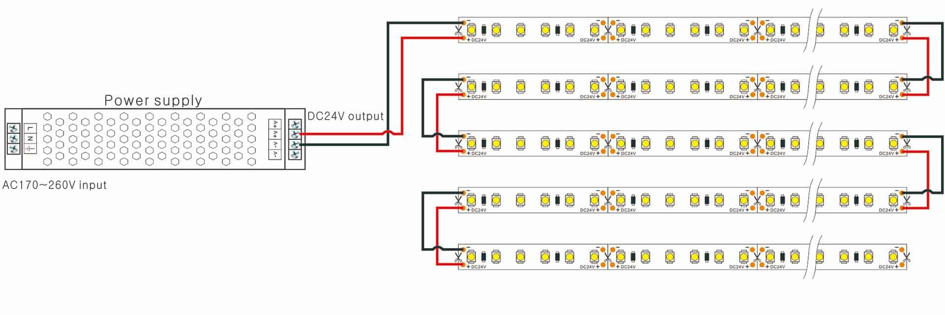 led strip serial connection