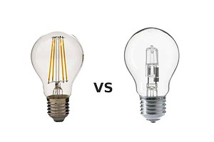 lâmpadas halógenas vs. led