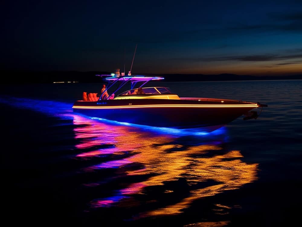 LED-Streifen auf Boot 3