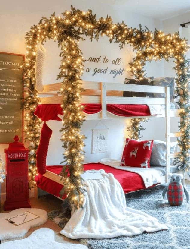 bedroom lighting for christmas