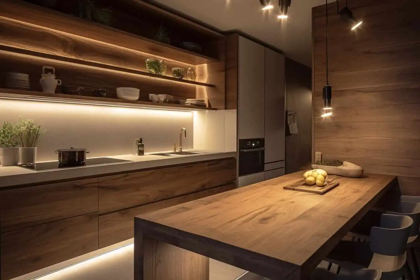 Una cocina moderna, funcional y completa con muebles de líneas curvas -  Foto 1