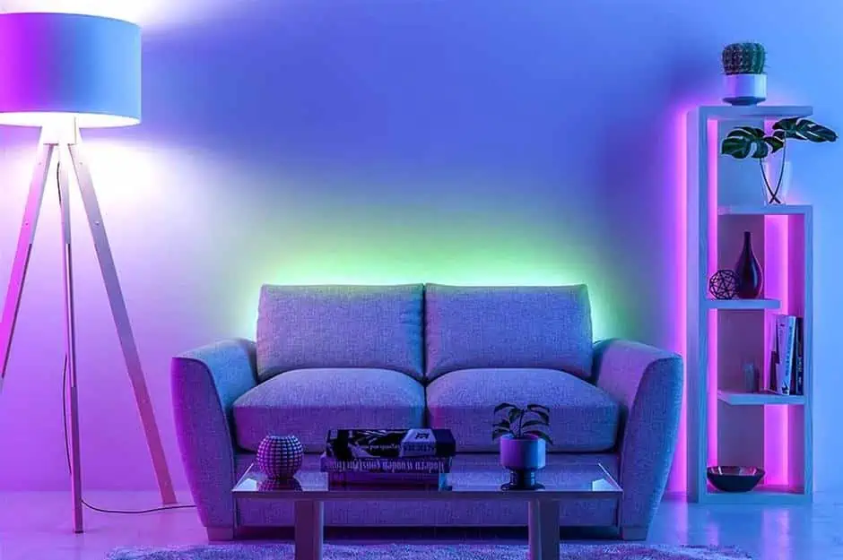 on the furniture