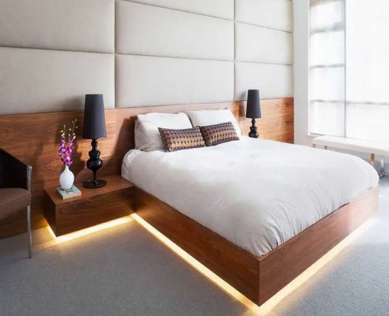 add led strips under the bed