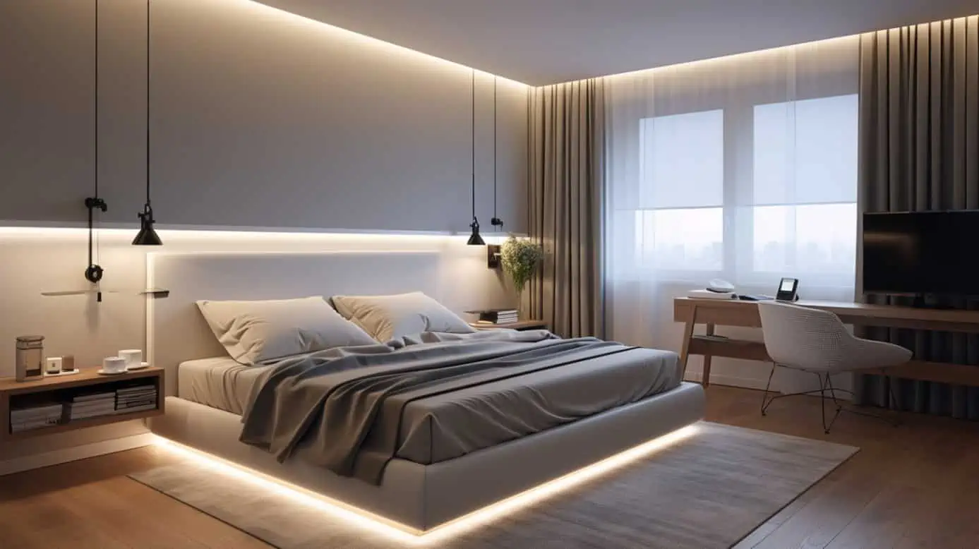 how to add led lights to a bed