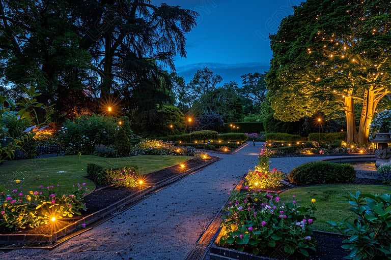 34 Outdoor Lighting Ideas for Front of House (2025) - LEDYi Lighting - Outdoor Lighting Ideas For Garden Statues Near House
