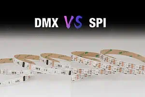DMX vs SPI LED strip comparison.