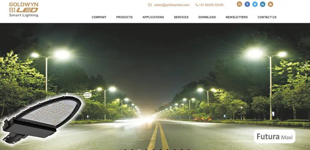 Led strip lights by Goldwynled Company India