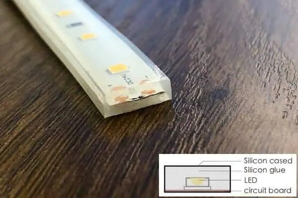 silicone sleeve+silicone glue injection
