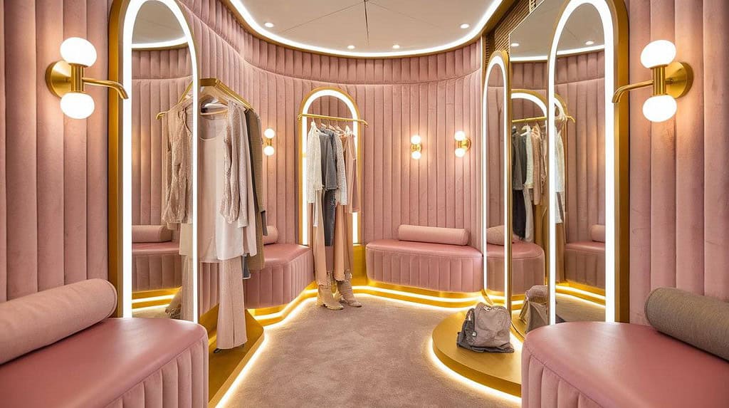 light up the fitting rooms