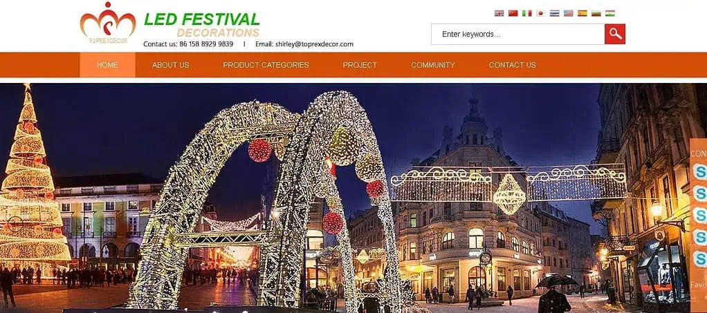 toprex festival decoration