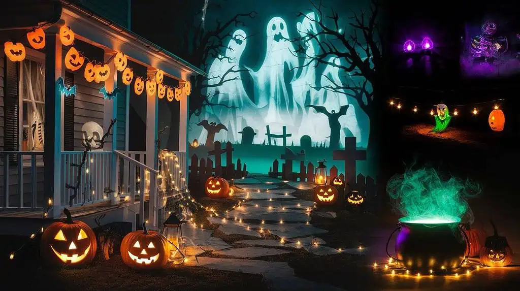 types of halloween light