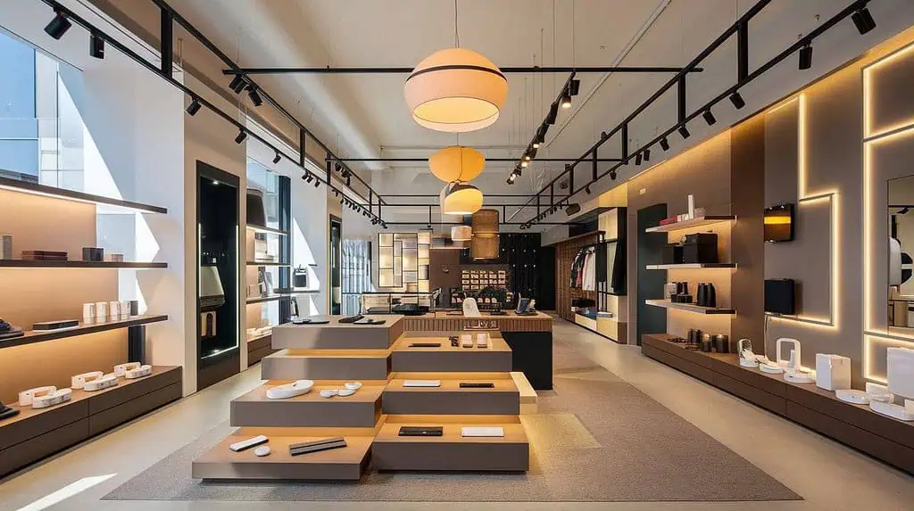 types of retail lighting