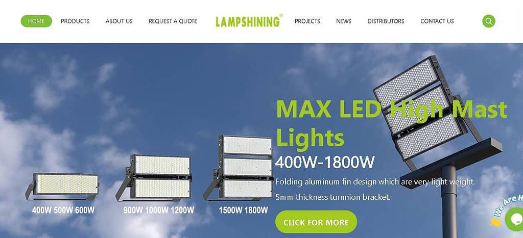 lamp schijnen productie