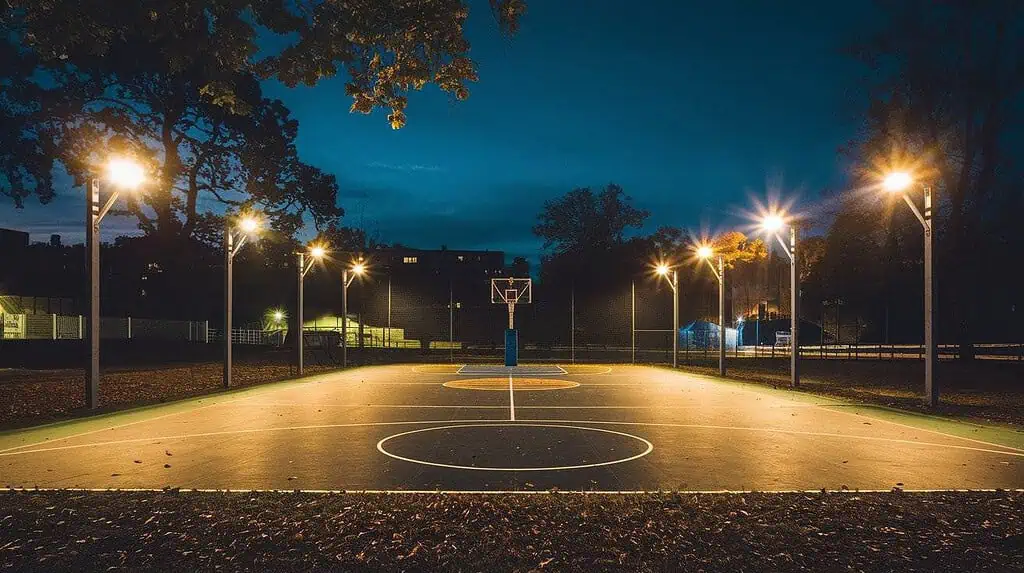 야외 농구장 조명 디자인