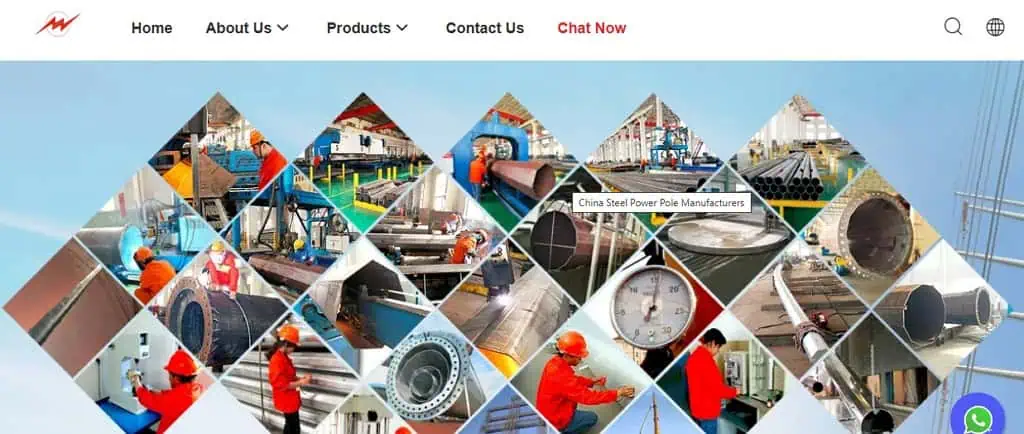 стальной опора электропередачи