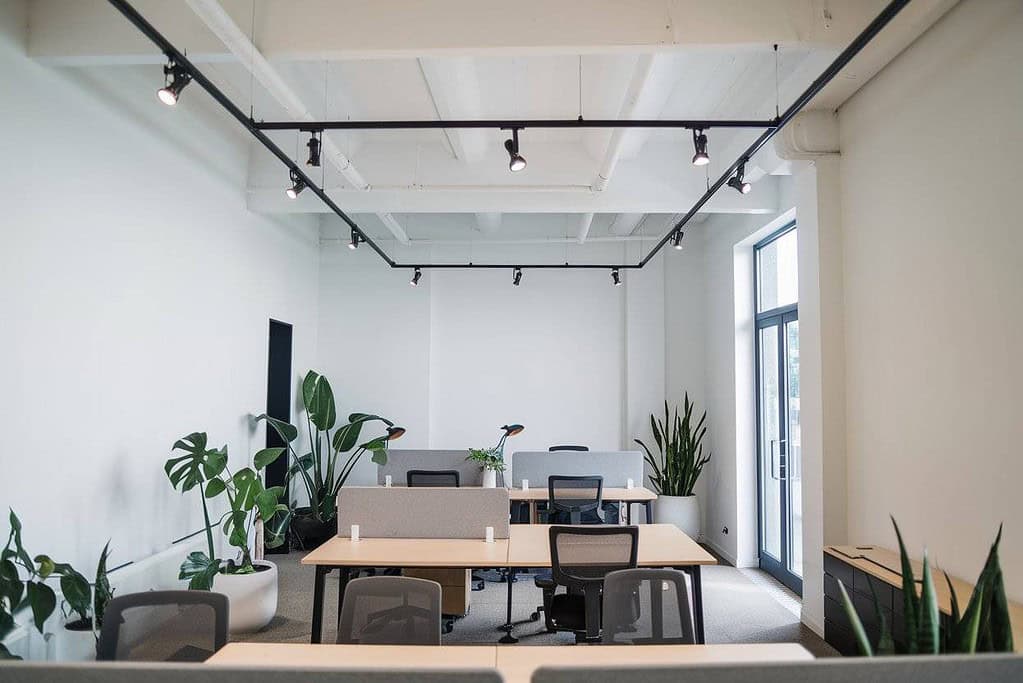 install track lighting in office
