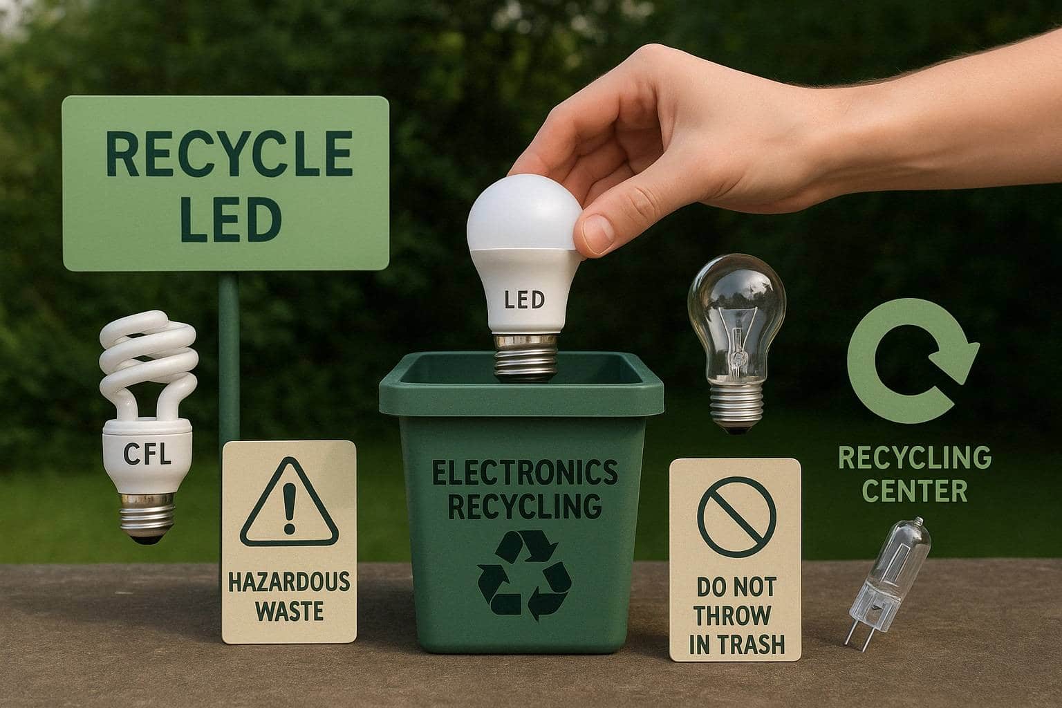 How to Dispose of LED Bulbs and Other Lights - LEDYi Lighting, image size:1536x1024