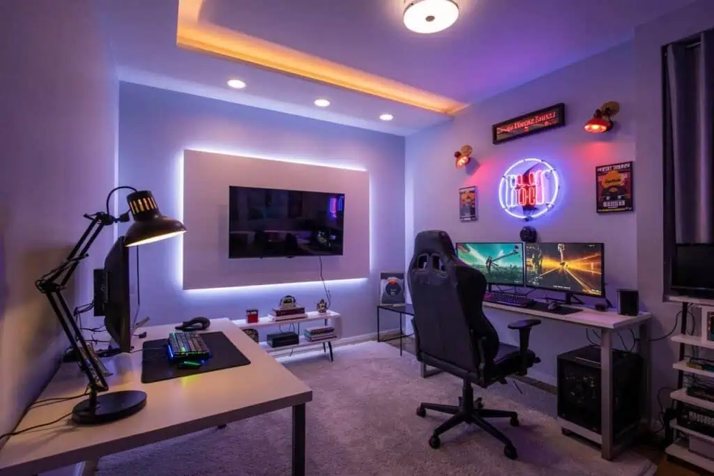 types of game room lighting