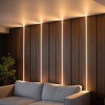 led lighting for wood panel walls